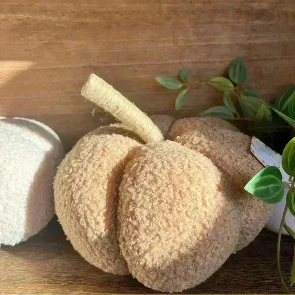 NEW Teddy Bear Fuzzy Pumpkin Fall Home Decor - So Soft and So Stinking Cute! - Picture 6 of 7